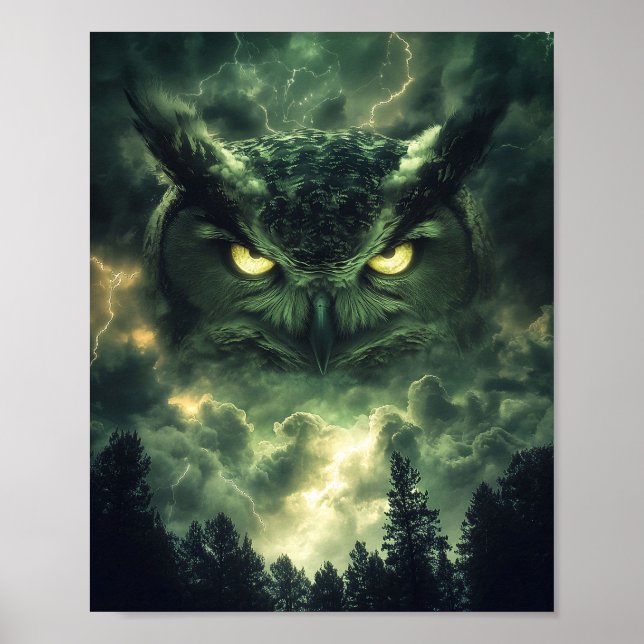 Storm Owl Guardian Poster (Front)