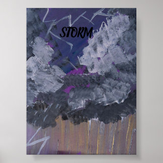 STORM POSTER DESIGN PAR L'ARTISTE PAULA REILLY.