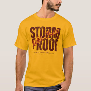 Storm Proof W Christ -Bible verse Spiritual Yellow T-Shirt