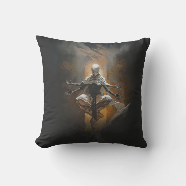 Storm Throw Pillow (Front)
