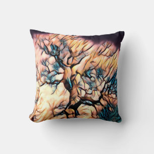 Storm Tree Throw Pillow