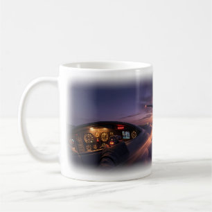 Stormflight Jet Above Twilight Clouds Mug