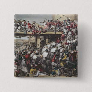 Storming of Delhi 2 Inch Square Button