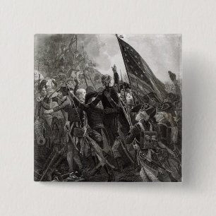 Storming of Stony Point, July 1779 2 Inch Square Button