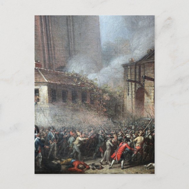 Storming the Bastille, 14 July 1789 Postcard (Front)