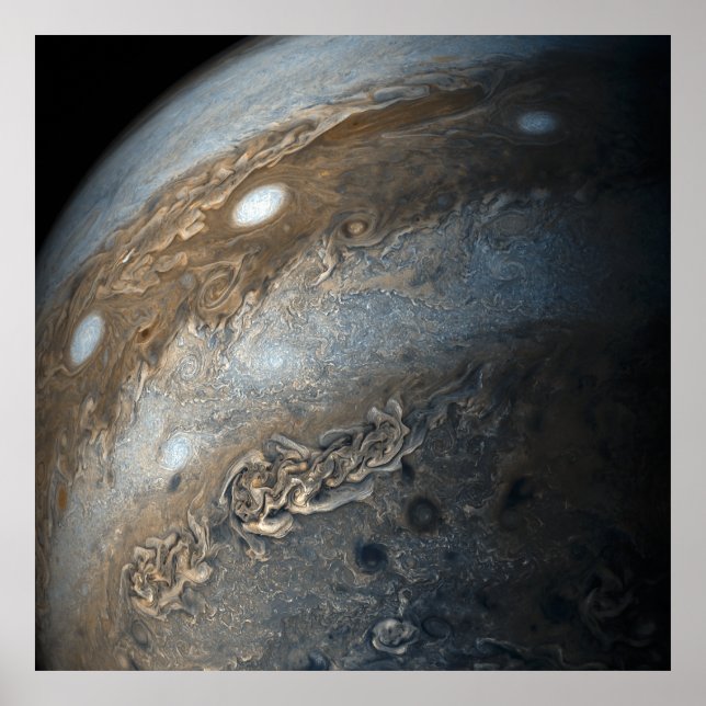 Storms on Jupiter from Juno Cam (2017) Poster (Front)