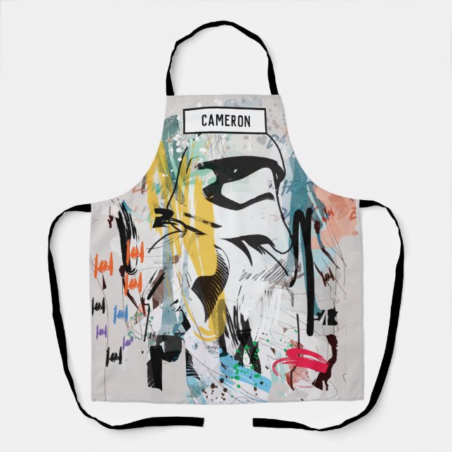 Stormtrooper Graffiti Collage Apron (Front)