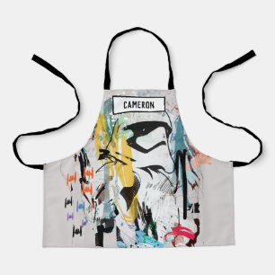 Stormtrooper Graffiti Collage Apron