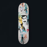 Stormtrooper Graffiti Collage Skateboard<br><div class="desc">Star Wars: Episode IX | This colourful graffiti collage features a First Order Stormtrooper and TIE Fighter accents. | These Troopers have finally hit a target and are now available on the officially licensed Star Wars store on Zazzle! The original Imperial Stormtroopers were genetic clones of legendary bounty hunter, Jango...</div>