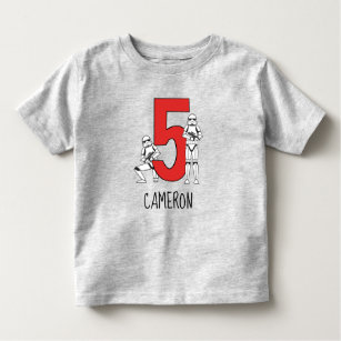 Stormtrooper - Happy Fifth Birthday Toddler T-shirt