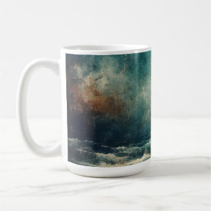 Stormy Blue Ocean Old Photograph Coffee Mug