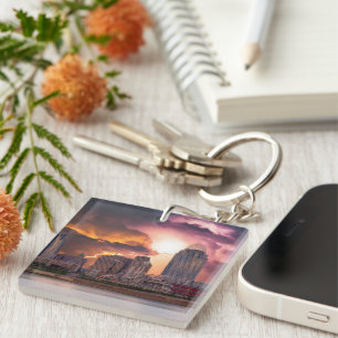 Stormy Cincinnati Great American Ball Park  Keychain