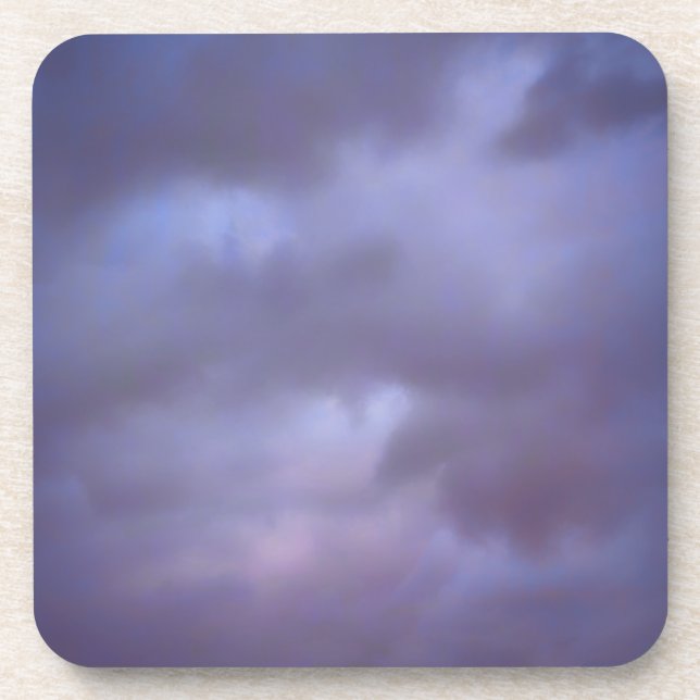 Stormy Clouds Cloth Napkin Coaster (Front)