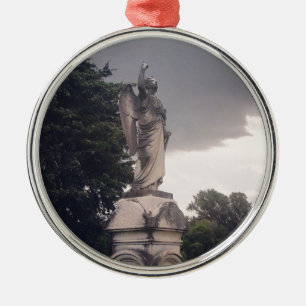 Stormy Day Angel Metal Ornament