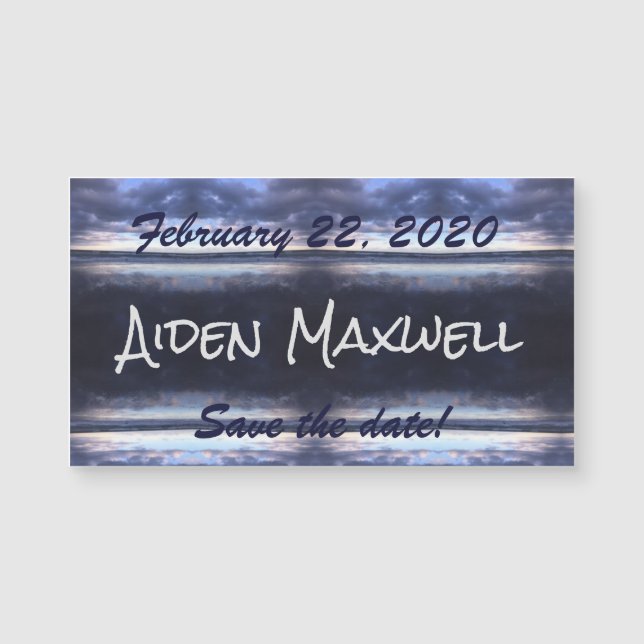 Stormy Day Save the Date Magnet (Devant)
