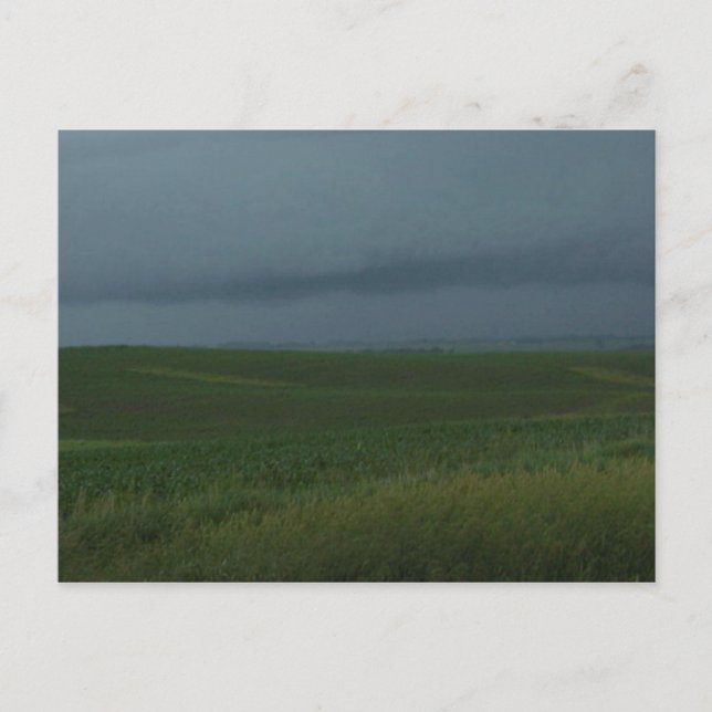 Stormy field postcard (Front)