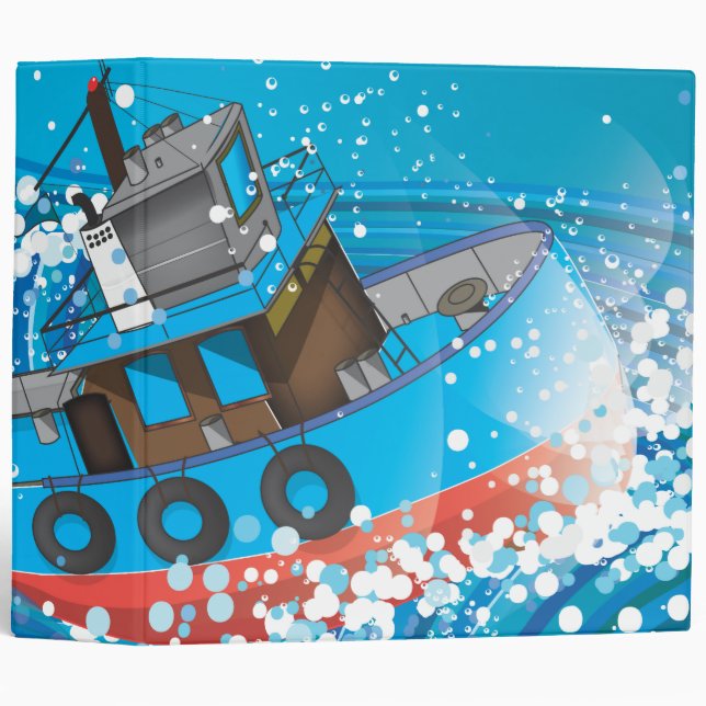 Stormy Fishing Boat Binder (Front/Spine)