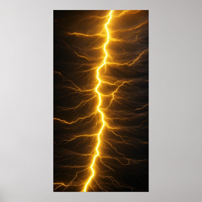 Stormy Fur in Dark Yellow Poster (Front)