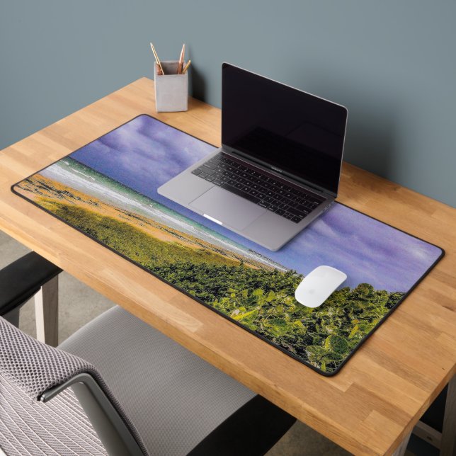 Stormy Jupiter Beach Desk Mat (Office 2)