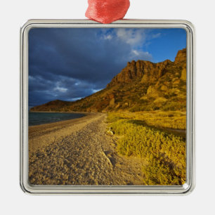 Stormy light on Isla Carmen in the Gulf of Metal Ornament