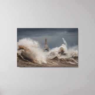 Stormy Lighthouse Canvas Print