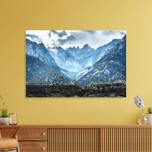 Stormy Mt. Whitney From Alabama Hills Canvas Print