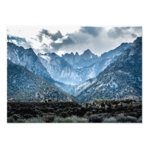 Stormy Mt. Whitney From Alabama Hills Photo Print