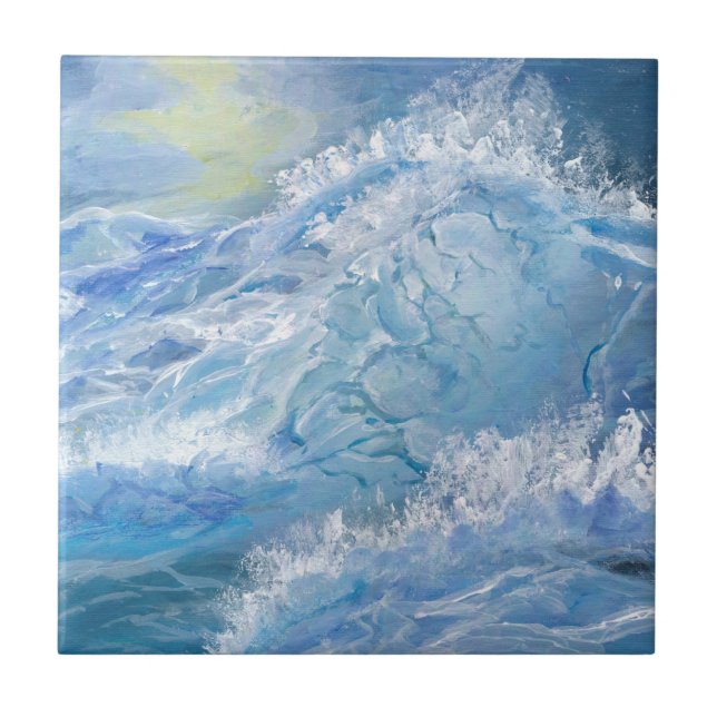 Stormy ocean waves tile (Front)