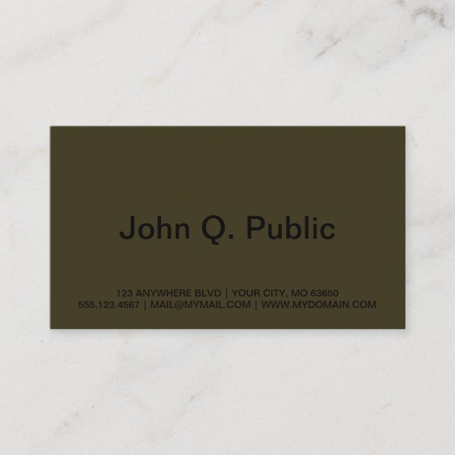 Stormy Richmond Business Card (Front)