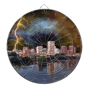 Stormy Richmond Skyline Dartboard