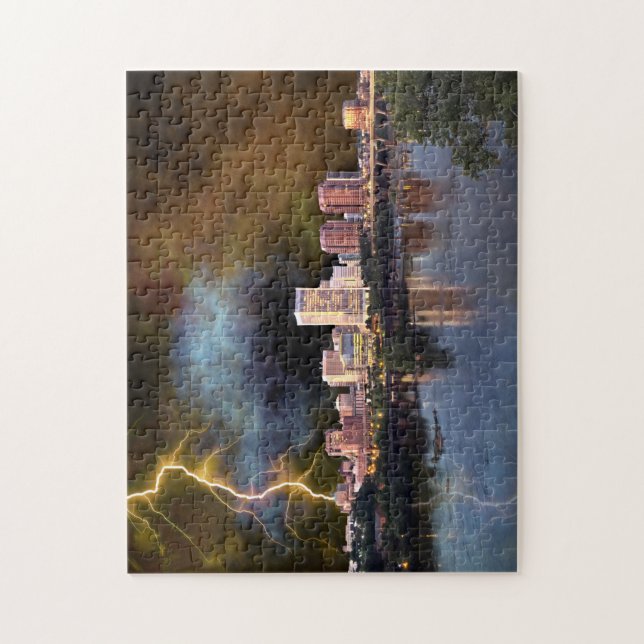 Stormy Richmond Skyline Jigsaw Puzzle (Vertical)
