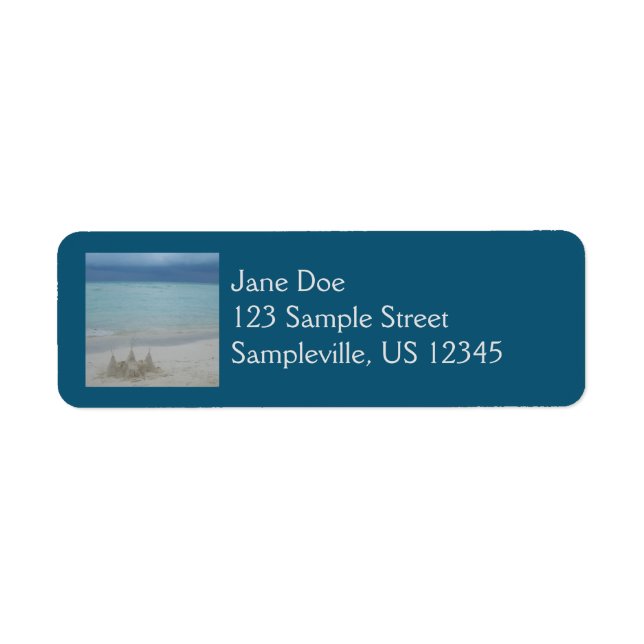 Stormy Sandcastle Beach Landscape Photo (Front)