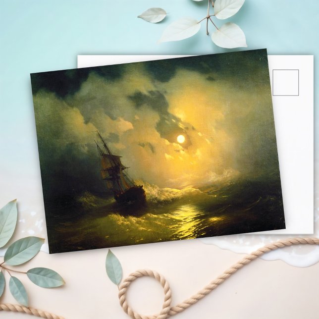 Stormy sea at night, Aivazovsky  Postcard (Creator Uploaded)