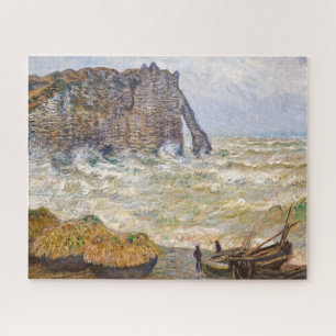 Stormy Sea in Étretat   Monet   Jigsaw Puzzle