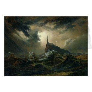 Stormy sea with Lighthouse