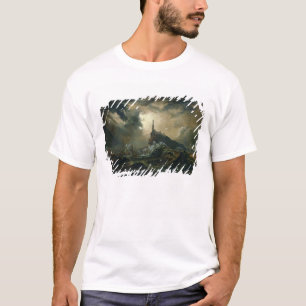 Stormy sea with Lighthouse T-Shirt