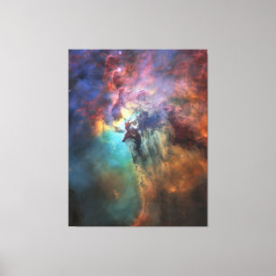 Stormy Seas of Lagoon Nebula in Sagittarius Canvas Print