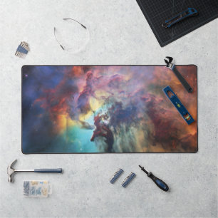 Stormy Seas of Lagoon Nebula in Sagittarius Desk Mat