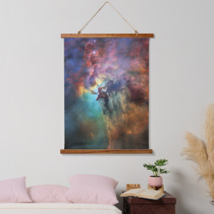 Stormy Seas of Lagoon Nebula in Sagittarius Hanging Tapestry