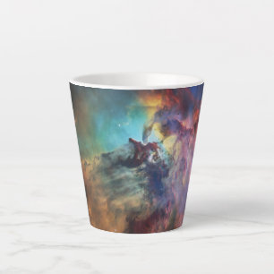 Stormy Seas of Lagoon Nebula in Sagittarius Latte Mug