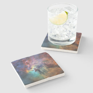 Stormy Seas of Lagoon Nebula in Sagittarius Stone Coaster
