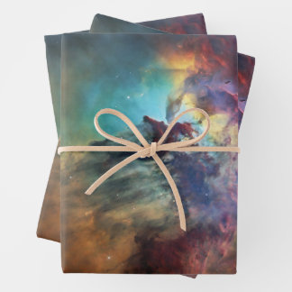 Stormy Seas of Lagoon Nebula in Sagittarius Wrapping Paper Sheet