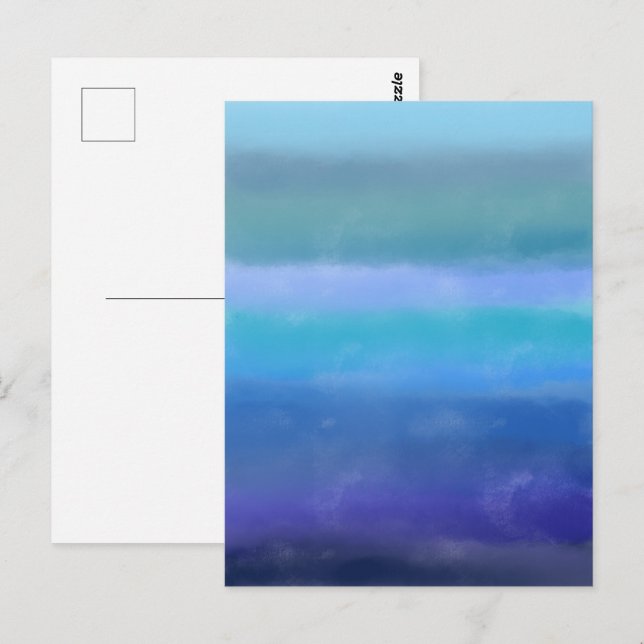 Stormy Skies Abstract Art  Postcard (Front/Back)