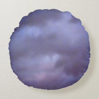 Stormy Skies Round Pillow
