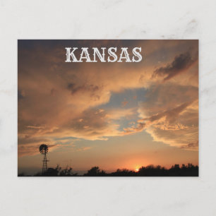 Stormy Skies With Windmill POST CARD. Postcard