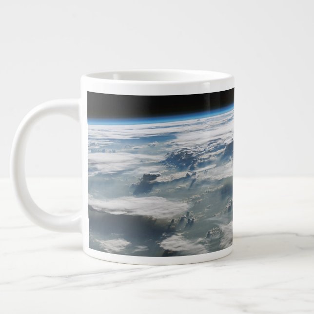 Stormy Sky Above The Amazon Large Coffee Mug (Left)
