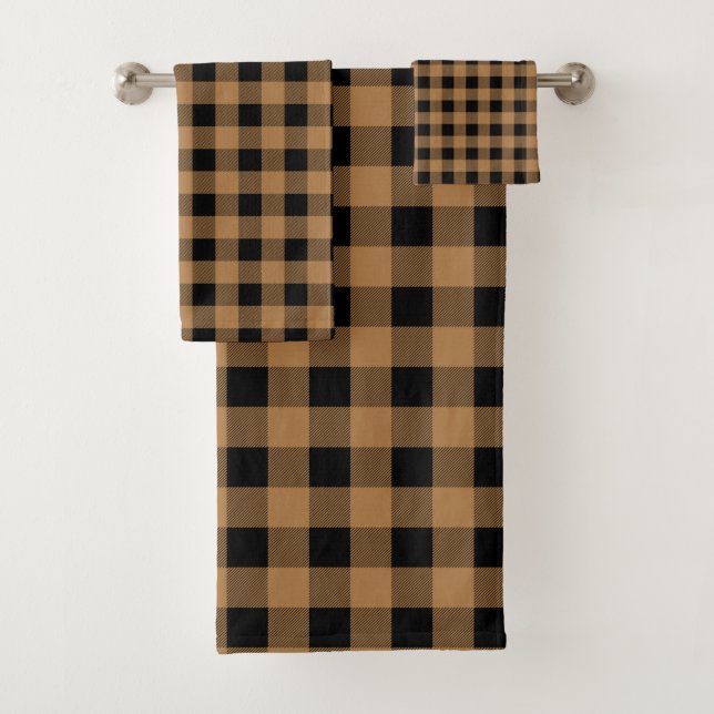 Stormy Sky Buffalo Plaid Towel Set (Insitu)