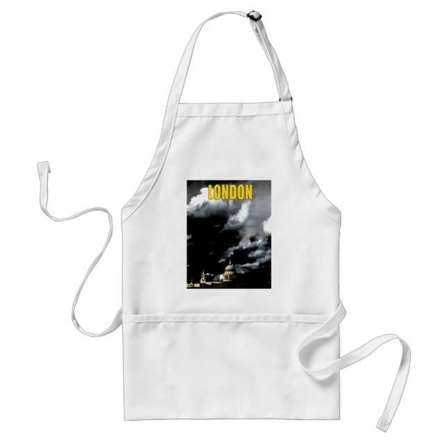 Stormy St Paul's Cathedral Standard Apron (Front)