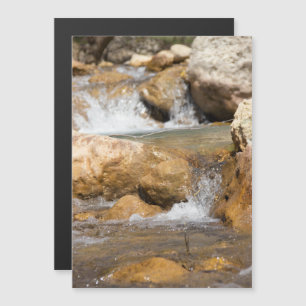 Stormy stream in spring