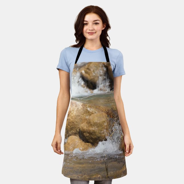 Stormy stream in spring apron (Worn)